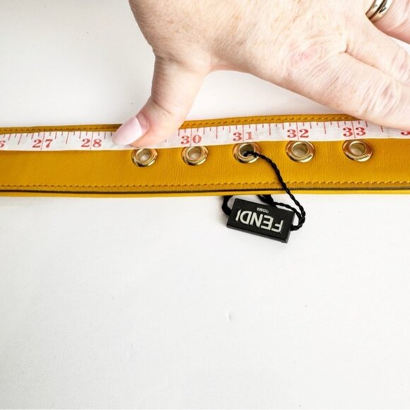 Fendi Yellow and Brown Forever Fendi Belt size 85/34 - Picture 7 of 7